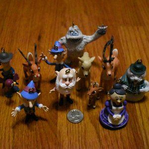 (Used) The Rudolph Company Set of 11 Ornaments Figures